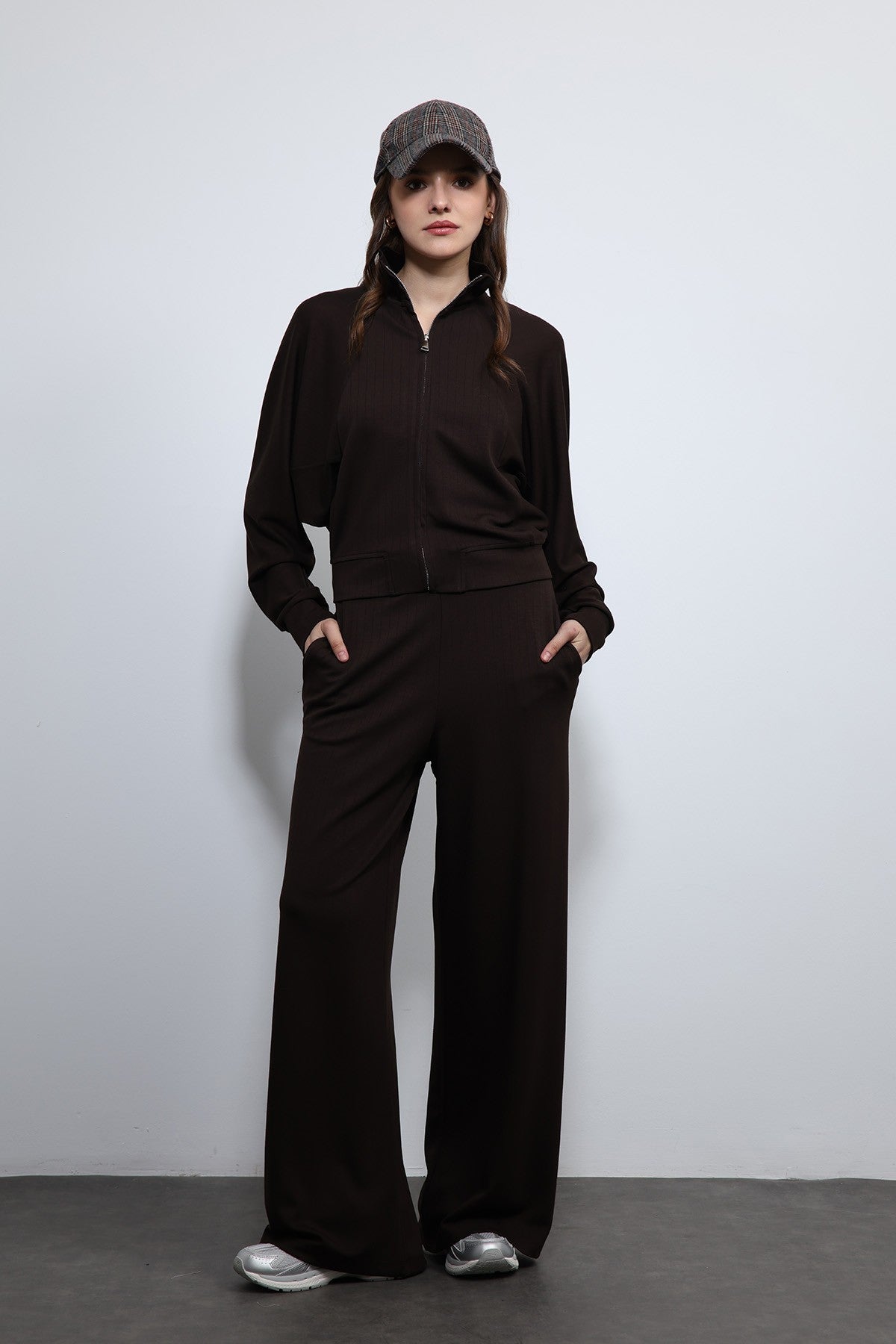 Antioch Wide-Leg Striped Sweatsuit