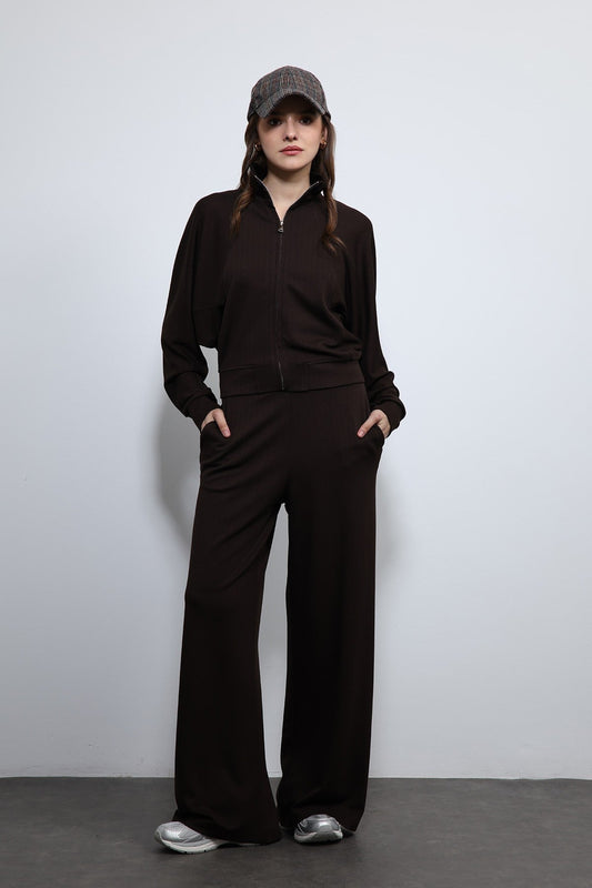 Antioch Wide-Leg Striped Sweatsuit