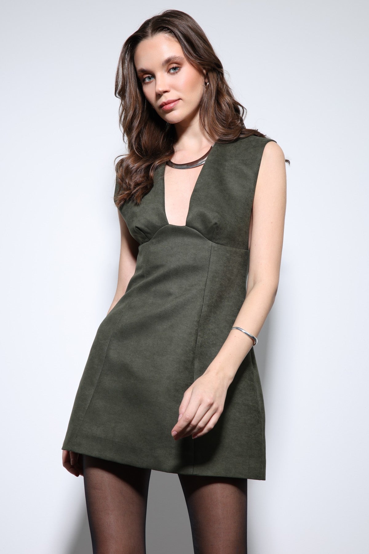 Antioch Low-Cut Short Dress