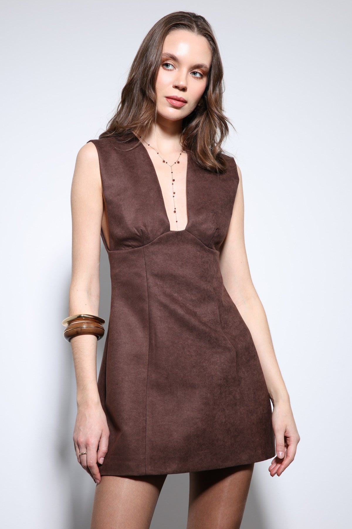 Antioch Low-Cut Short Dress