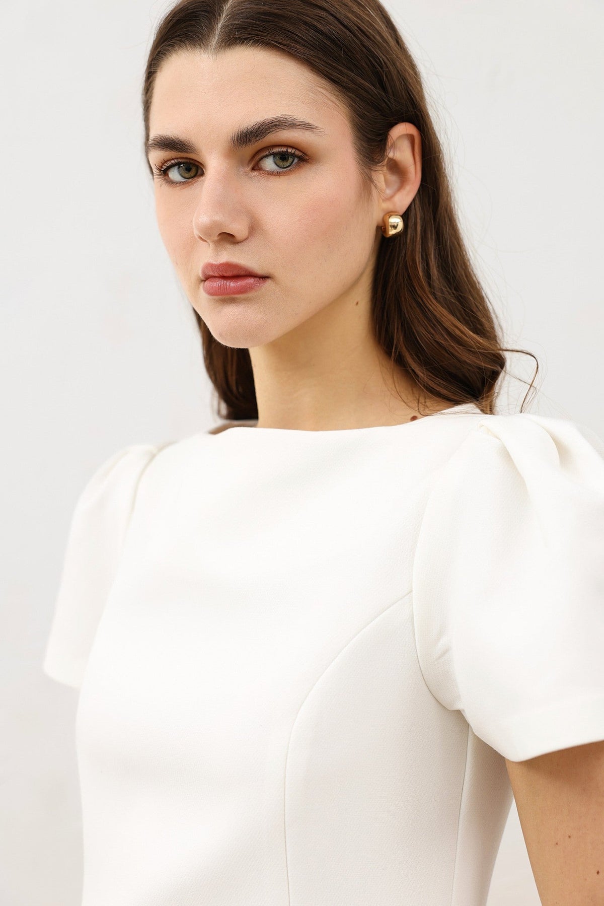 Ruffled Short Women's Dress