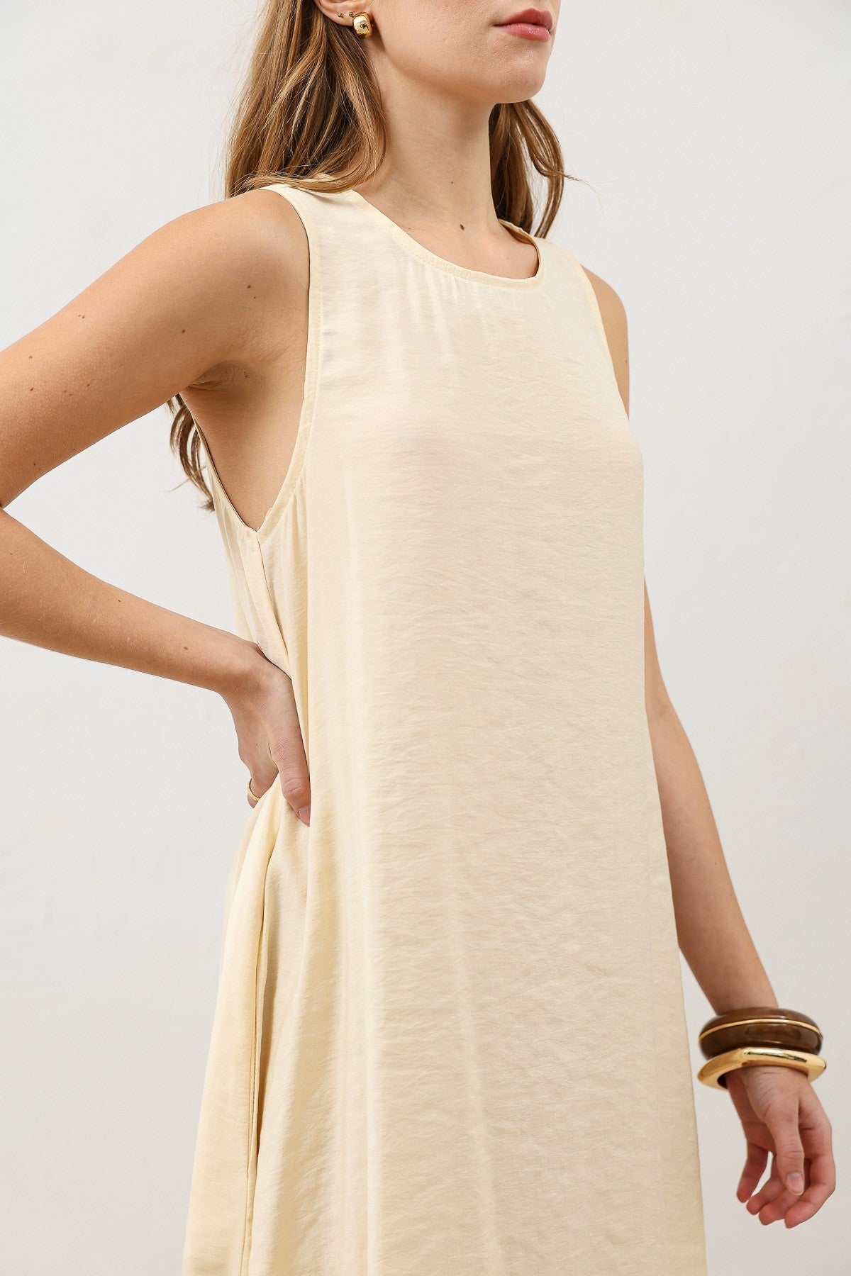 Antioch Draped Halter-Neck Midi Dress