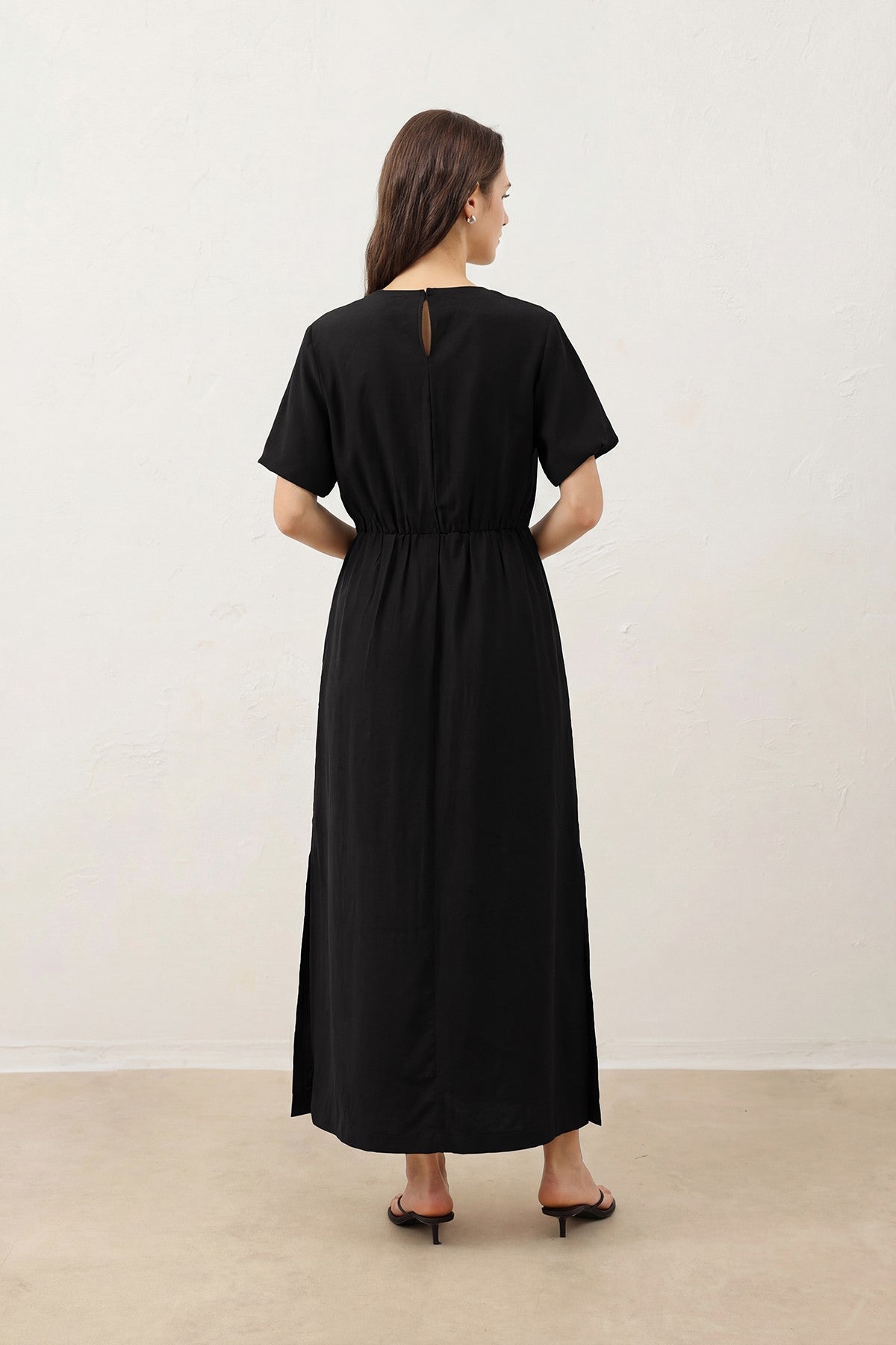 Antioch Balloon-Sleeve Midi Dress for Women