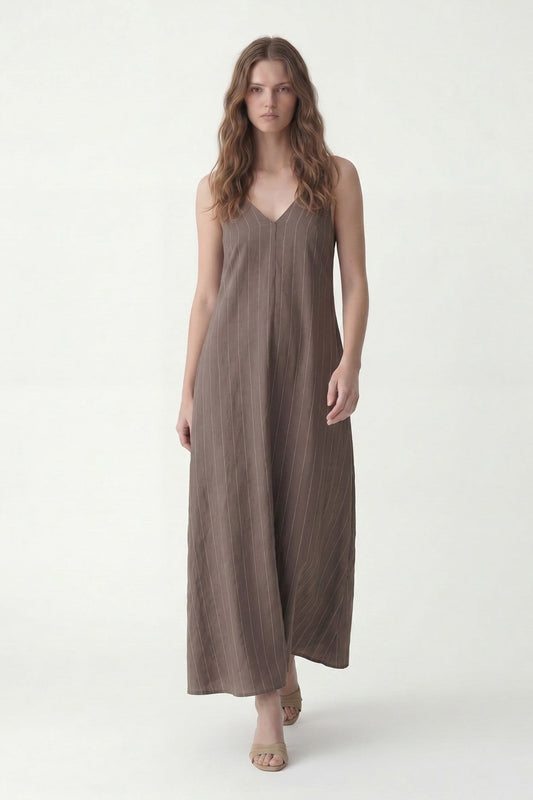 Antioch Women's Striped Dress with Modal Blend