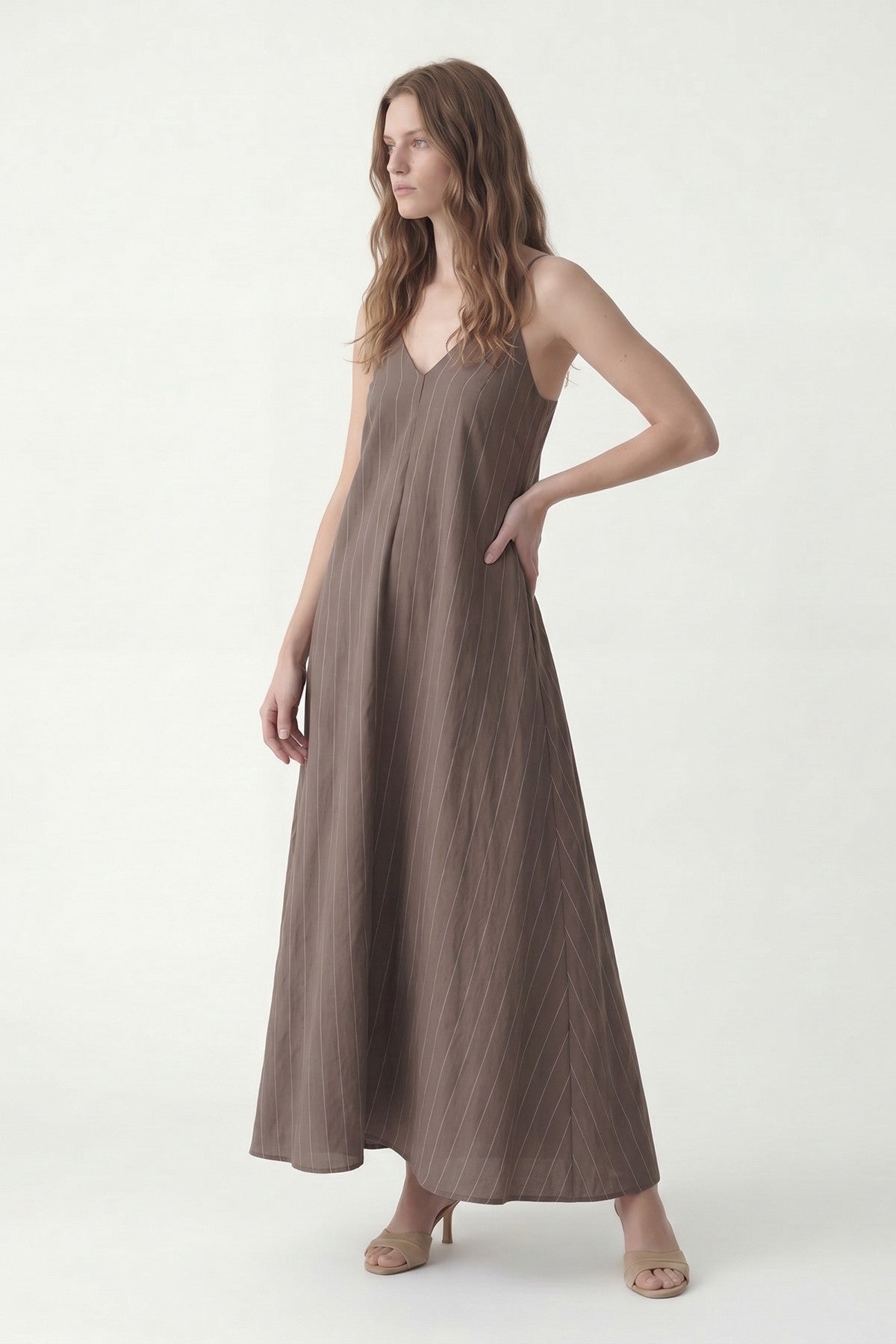 Antioch Women's Striped Dress with Modal Blend