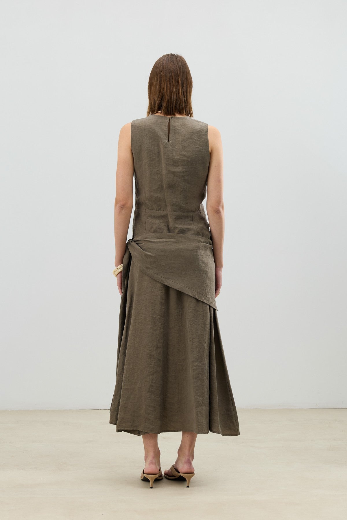 Women's Dress with a Belt Detail in an Antioch Lyocell Blend