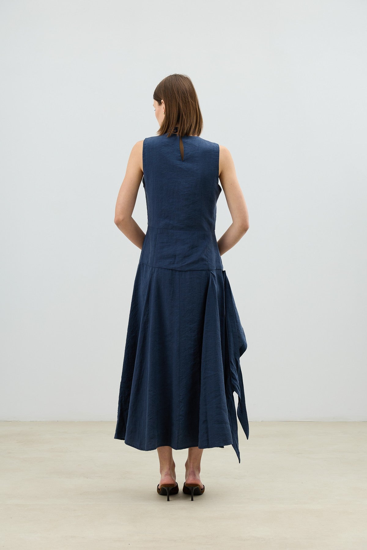 Women's Dress with a Belt Detail in an Antioch Lyocell Blend