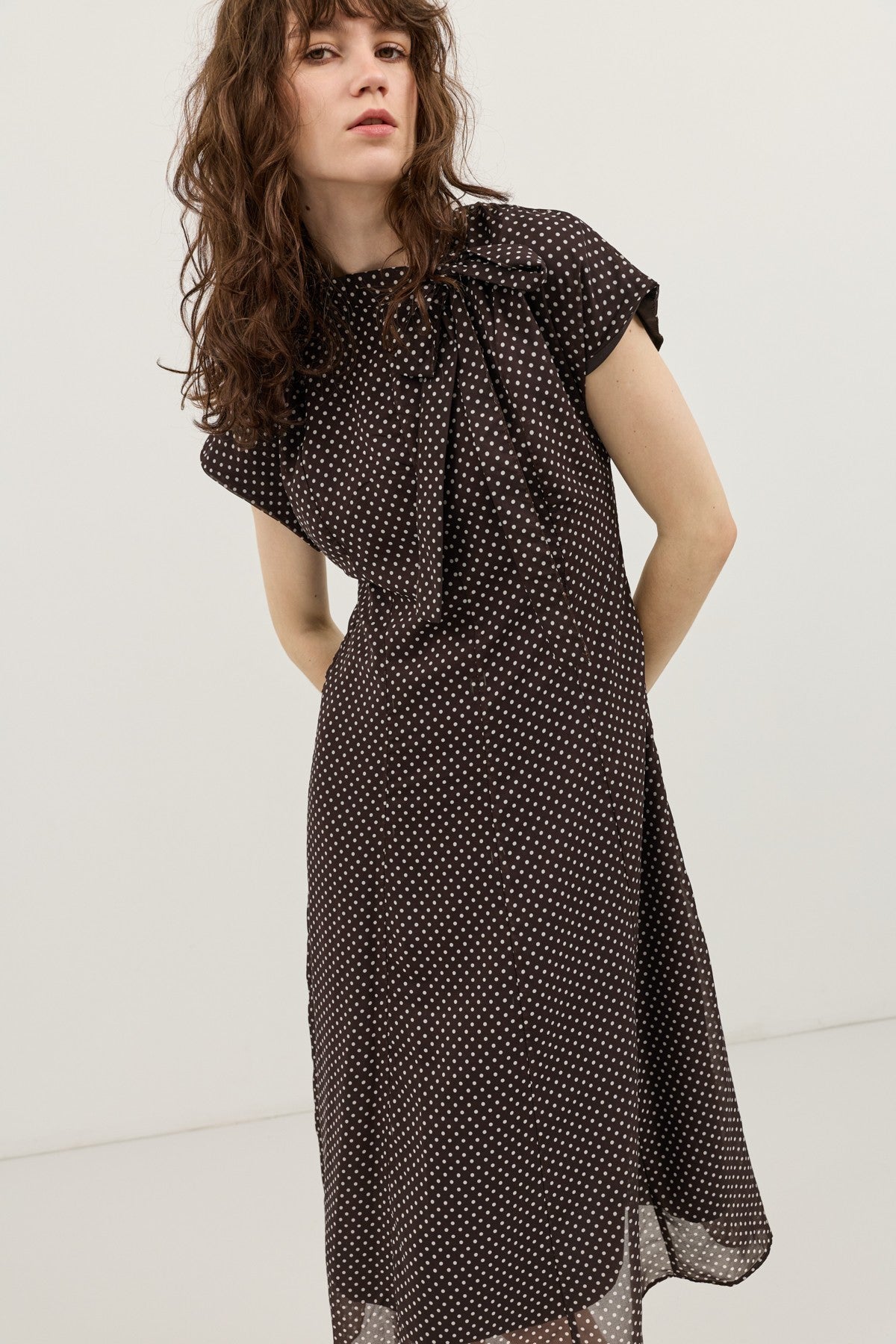 Antioch Polka-Dot Women's Midi Dress