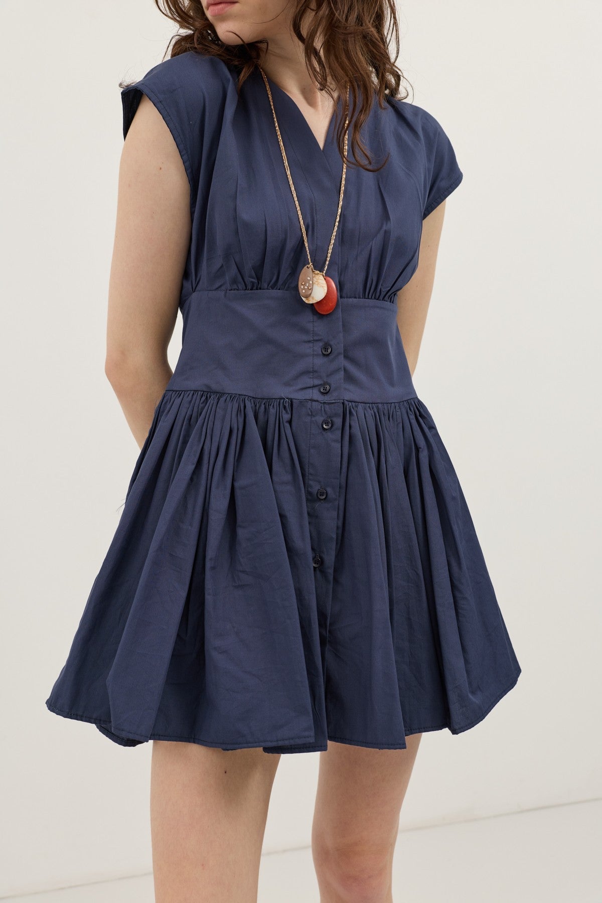 Women's Mini Poplin Dress