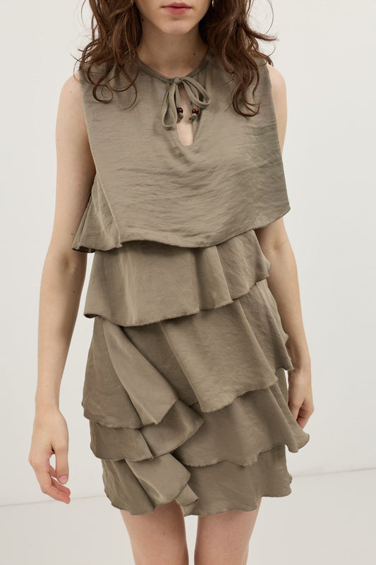 Women's Ruffled Mini Dress