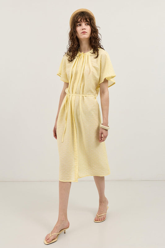 Polka-Dot Midi Dress