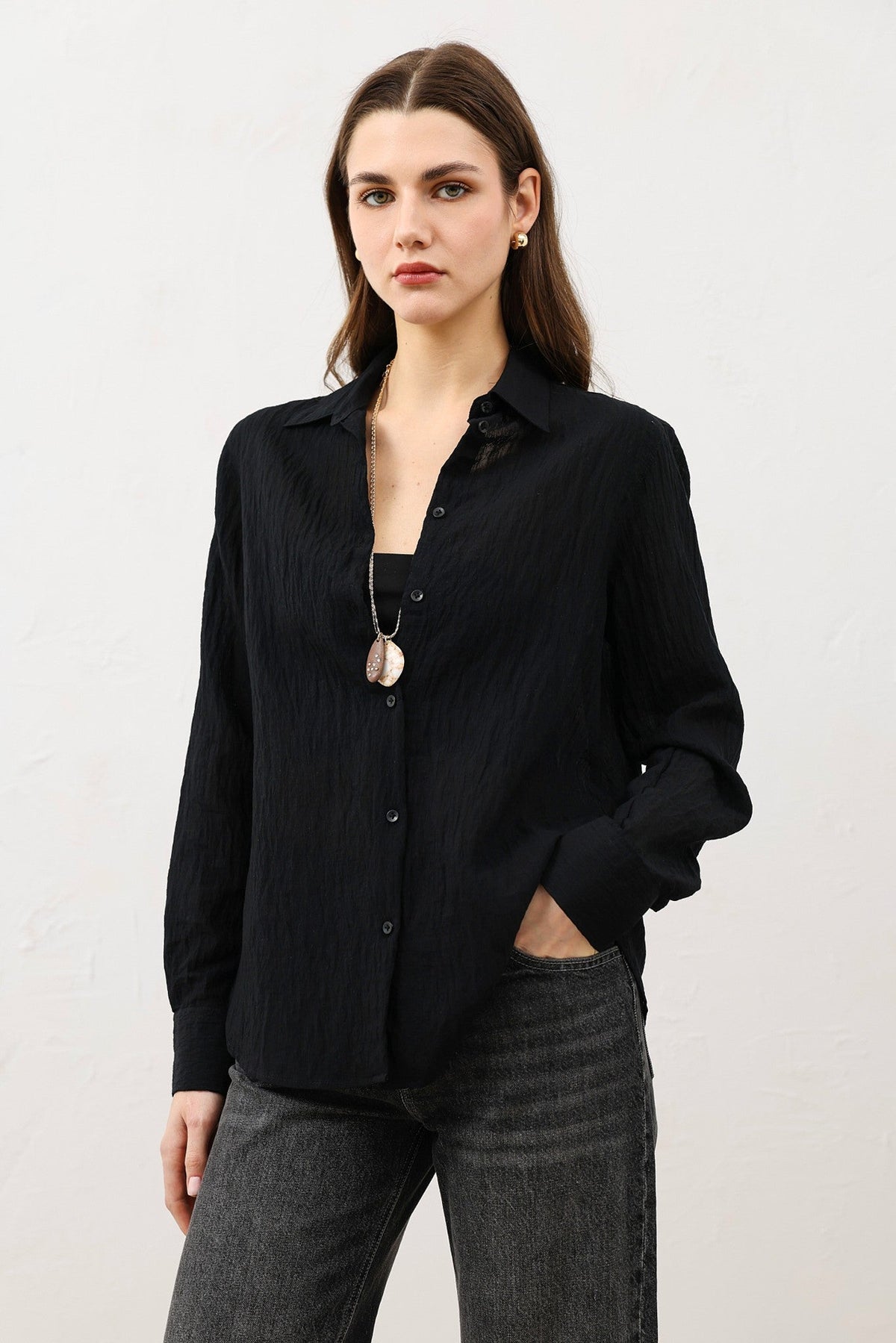 Textured Women's Shirt