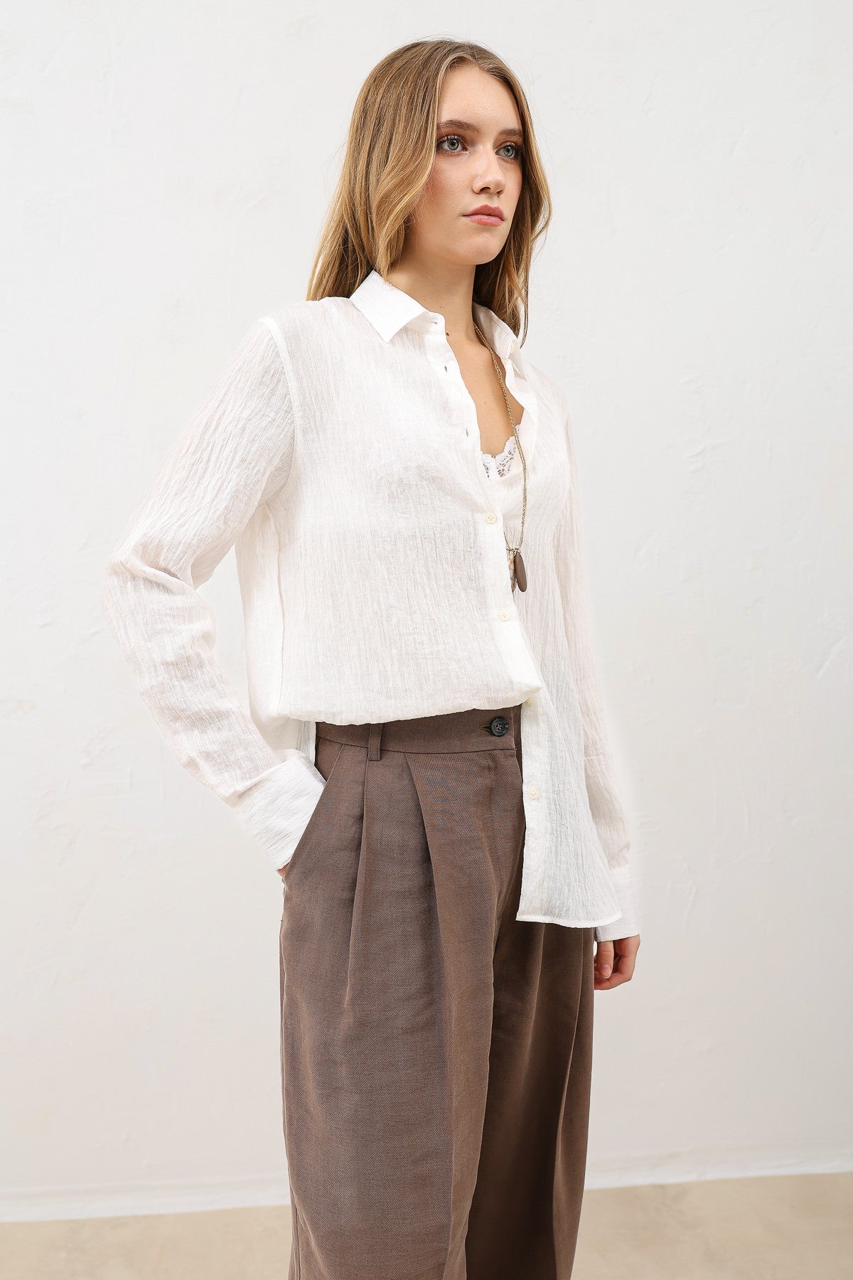 Textured Women's Shirt