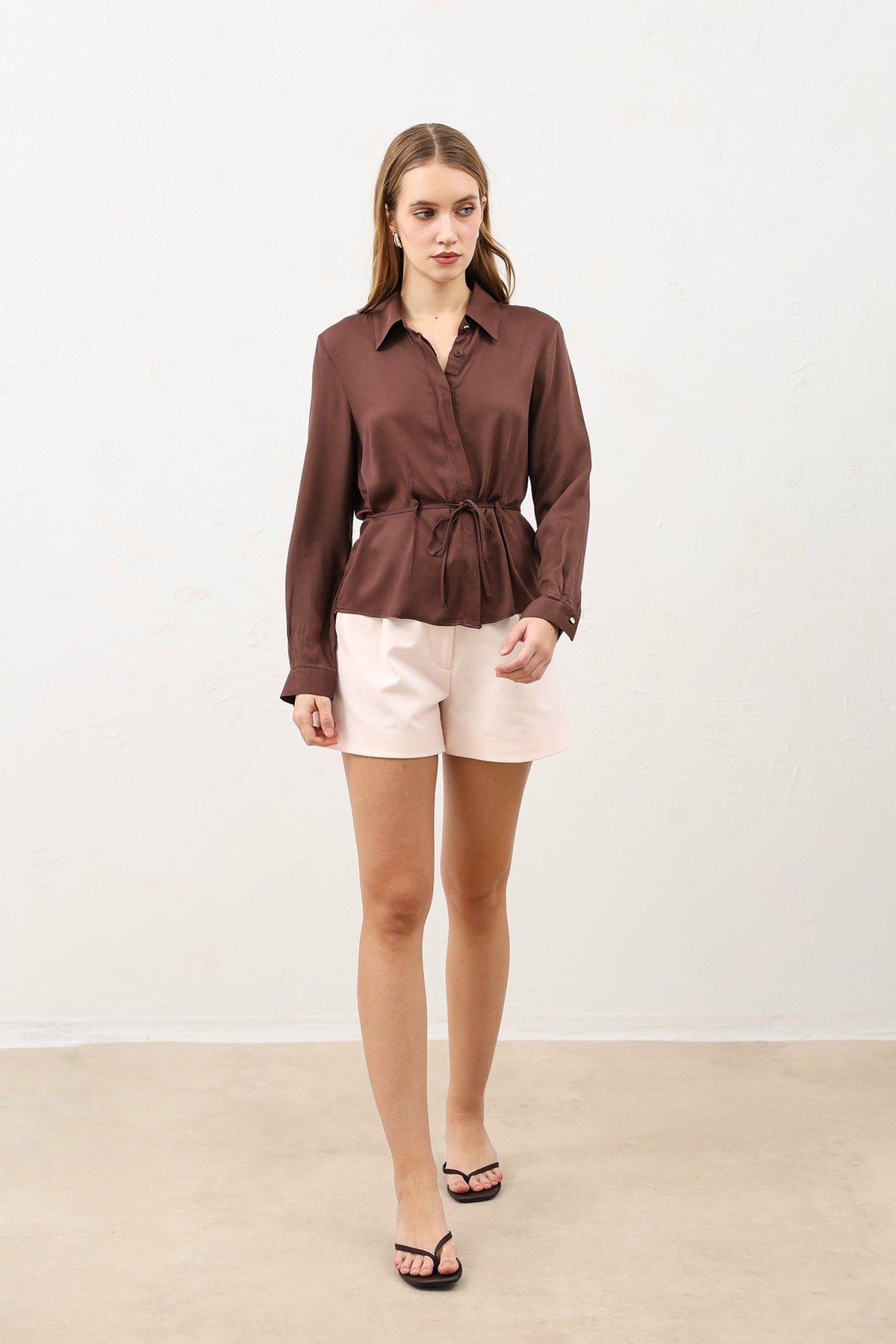 Antioch Women's Shirt with a Tie-Front Neckline