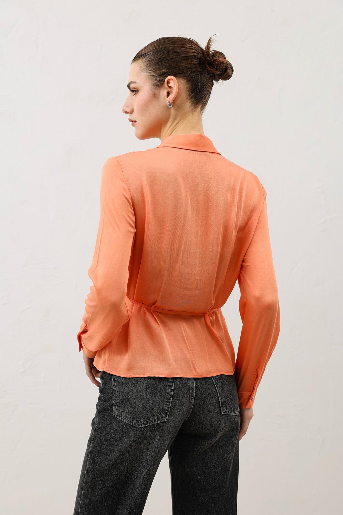 Women's Shirt with a Tie-Waist