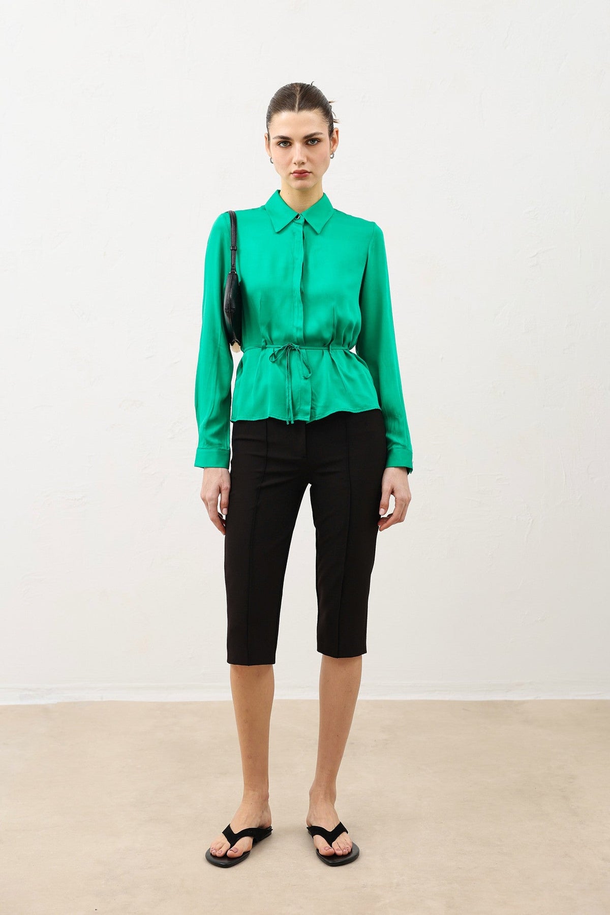 Women's Shirt with a Tie-Waist