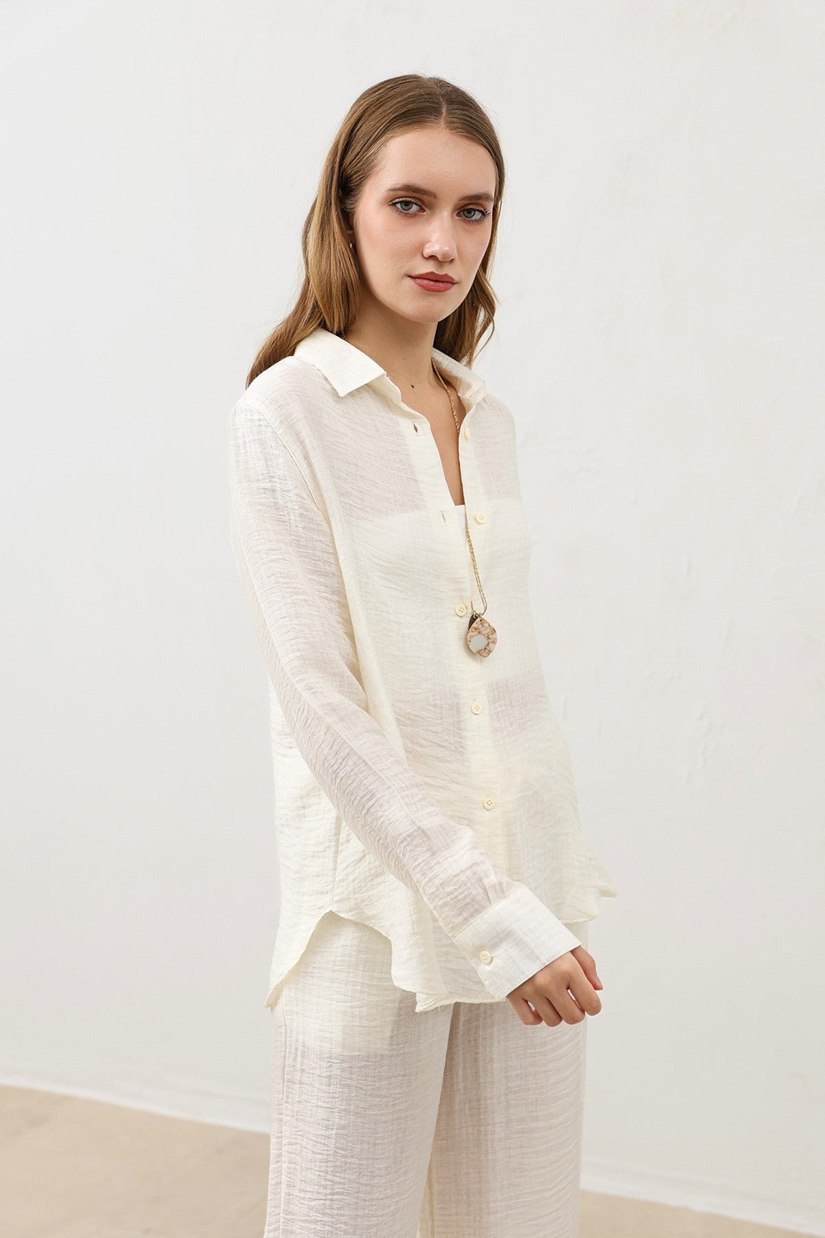 Antioch Draped Muslin Women's Shirt