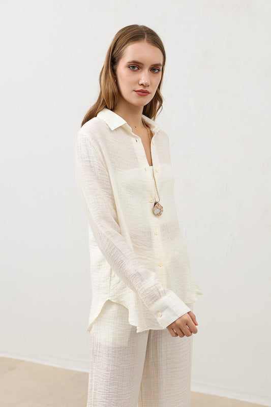 Antioch Draped Muslin Women's Shirt