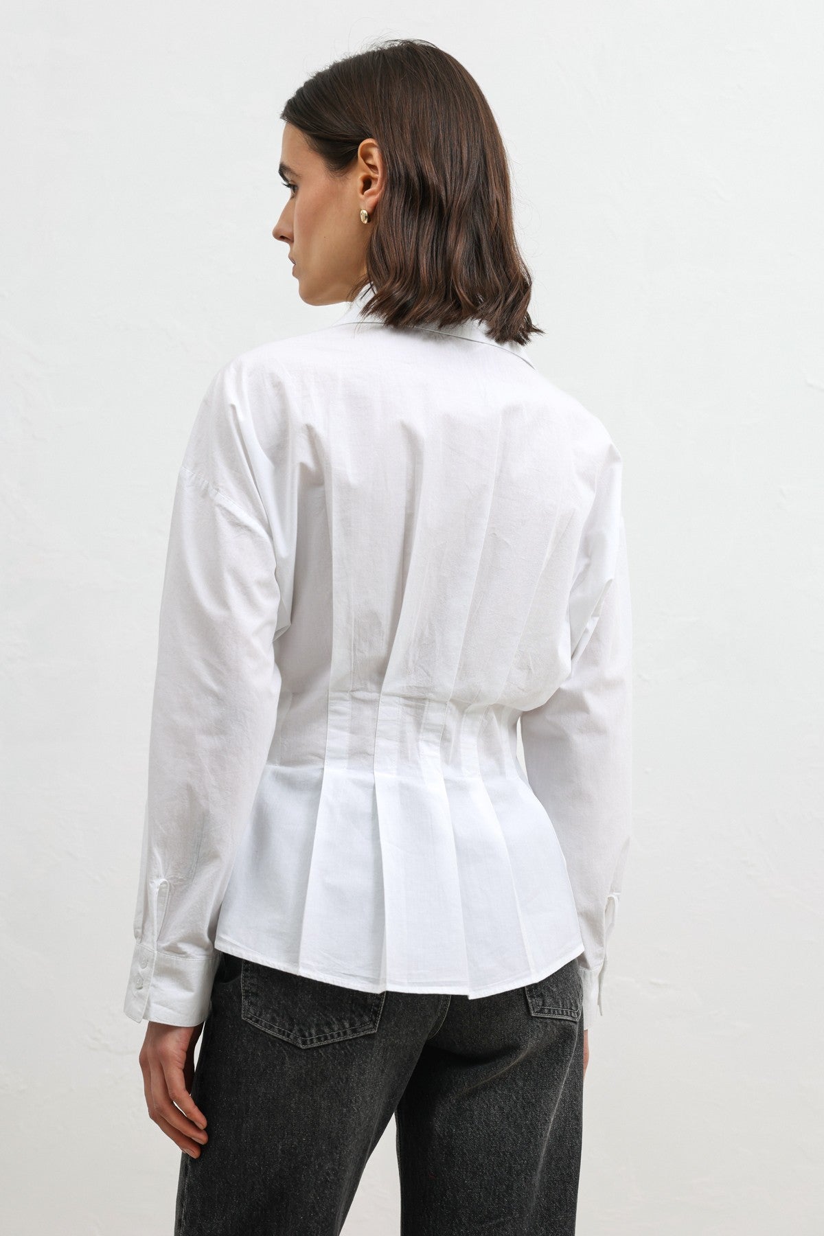 Ruffled Poplin Women's Shirt