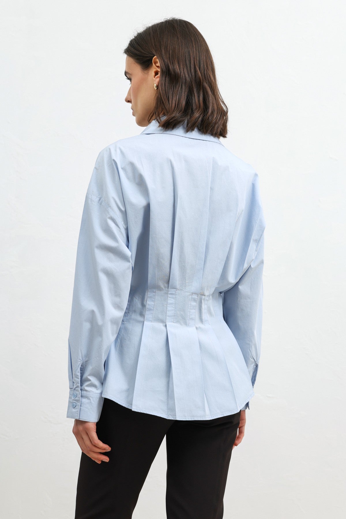 Ruffled Poplin Women's Shirt