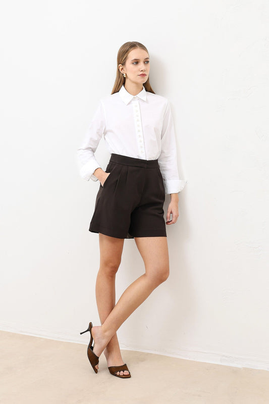 Antioch Poplin Shirt with Button Details