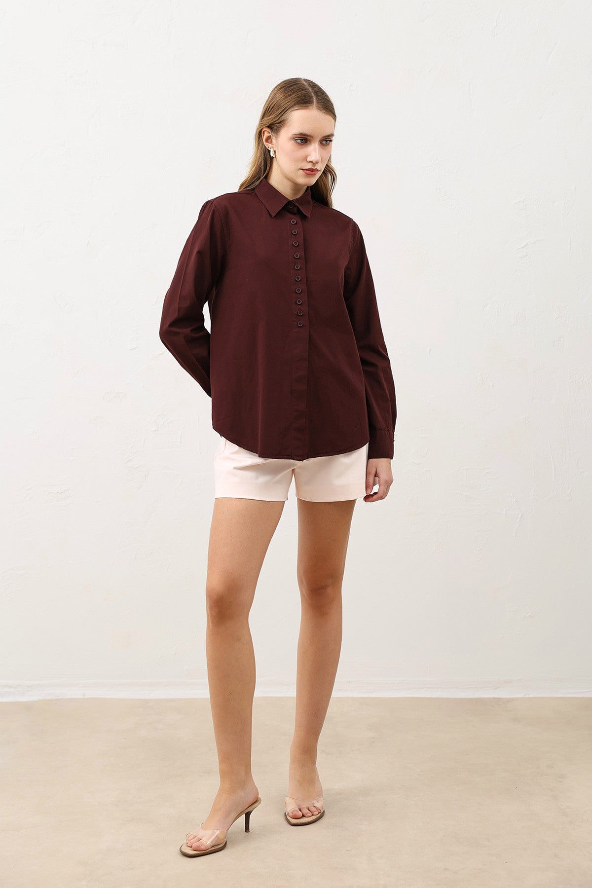 Antioch Poplin Shirt with Button Details