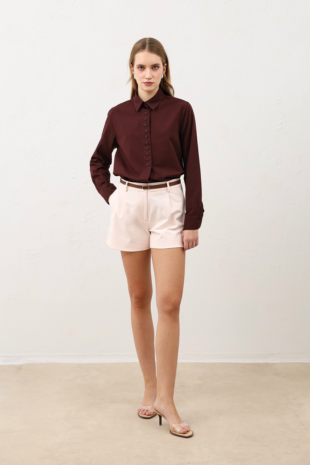 Antioch Poplin Shirt with Button Details
