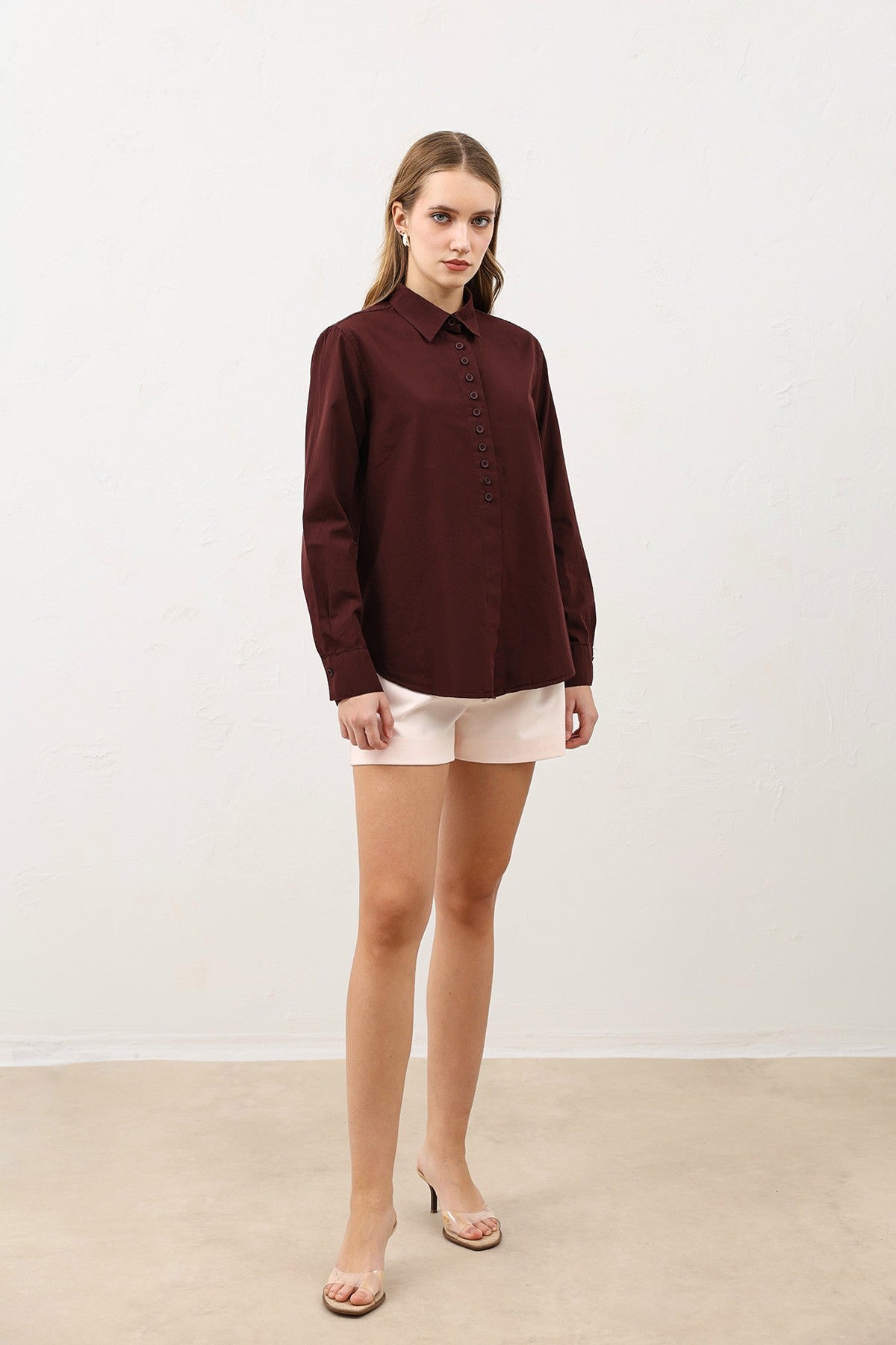 Antioch Poplin Shirt with Button Details