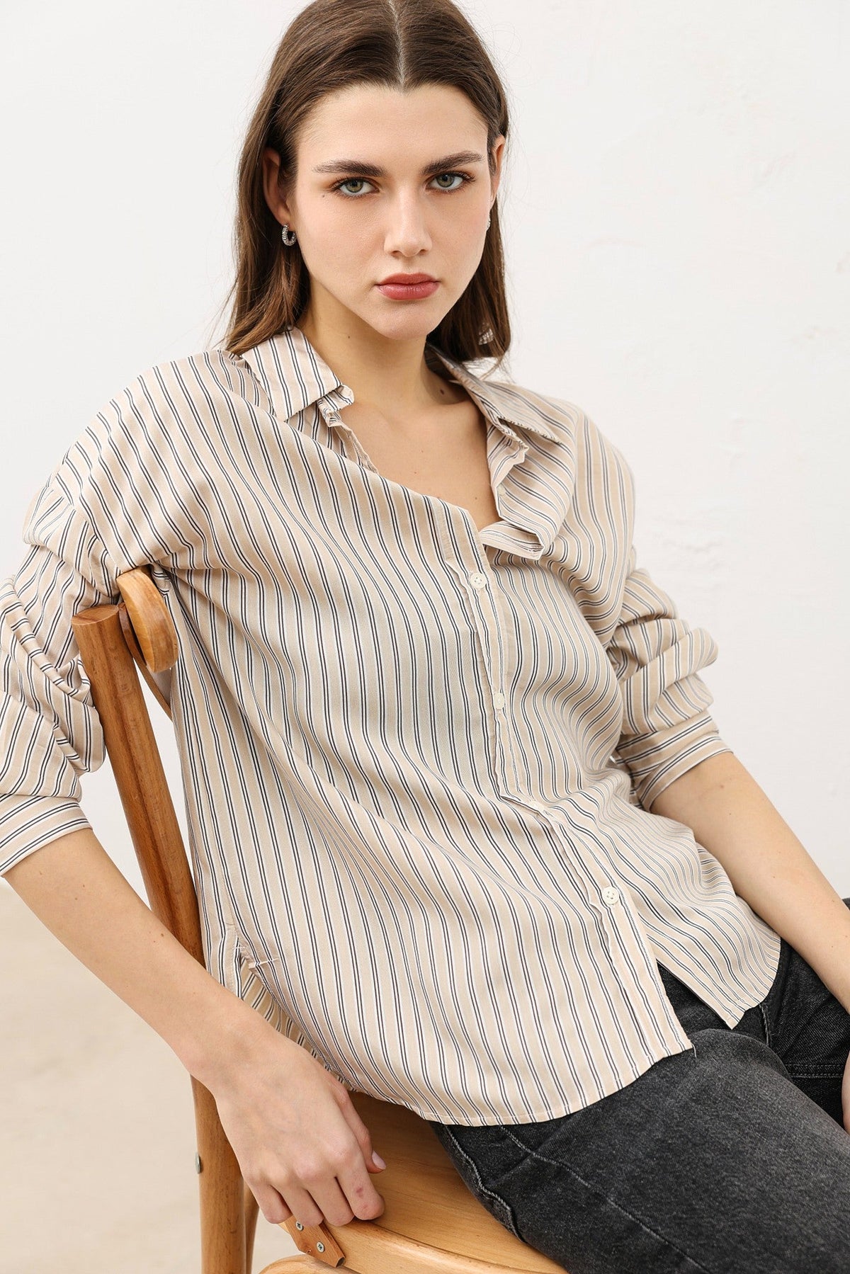 Antioch Oversized Striped Women's Shirt