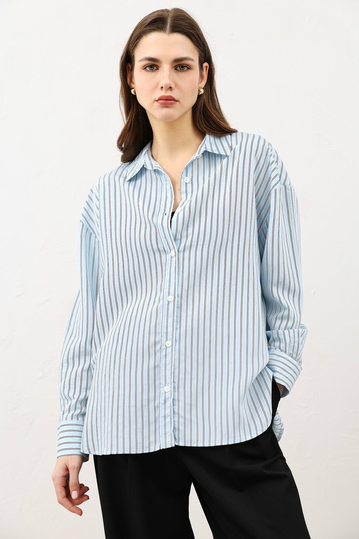 Antioch Oversized Striped Women's Shirt