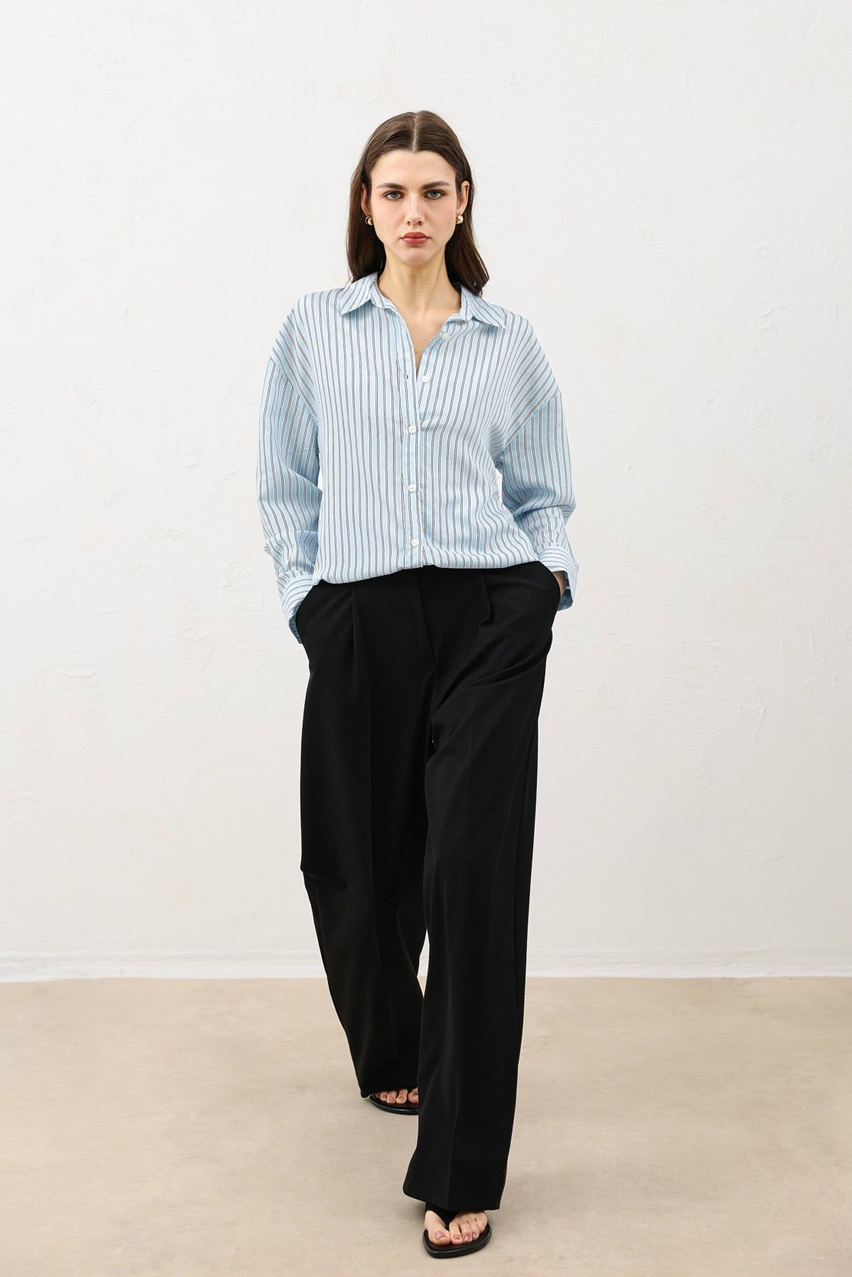 Antioch Oversized Striped Women's Shirt