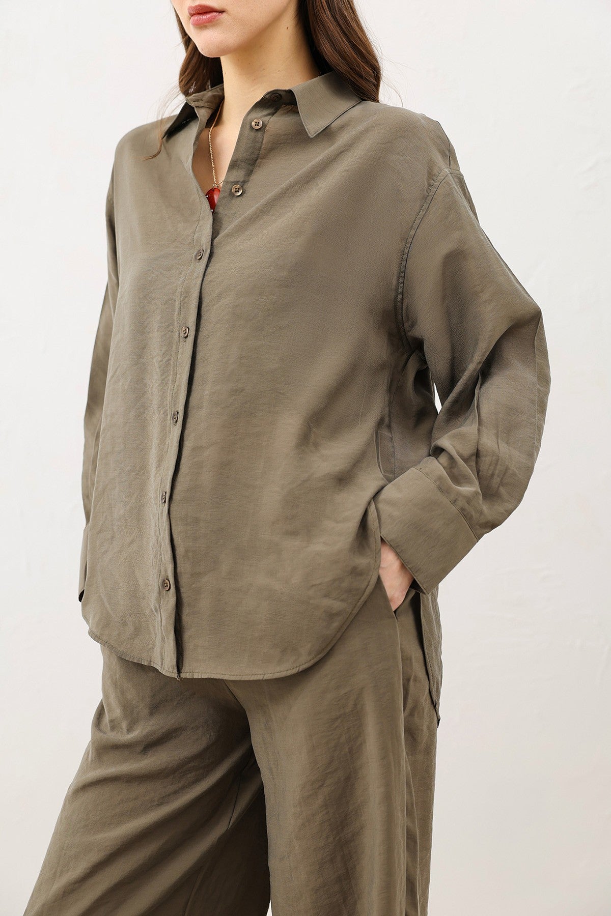 Antioch Draped Oversized Women's Shirt