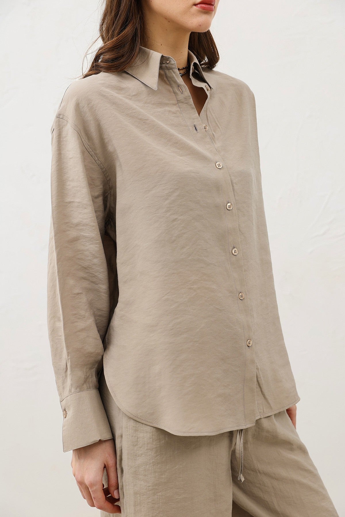Antioch Draped Oversized Women's Shirt