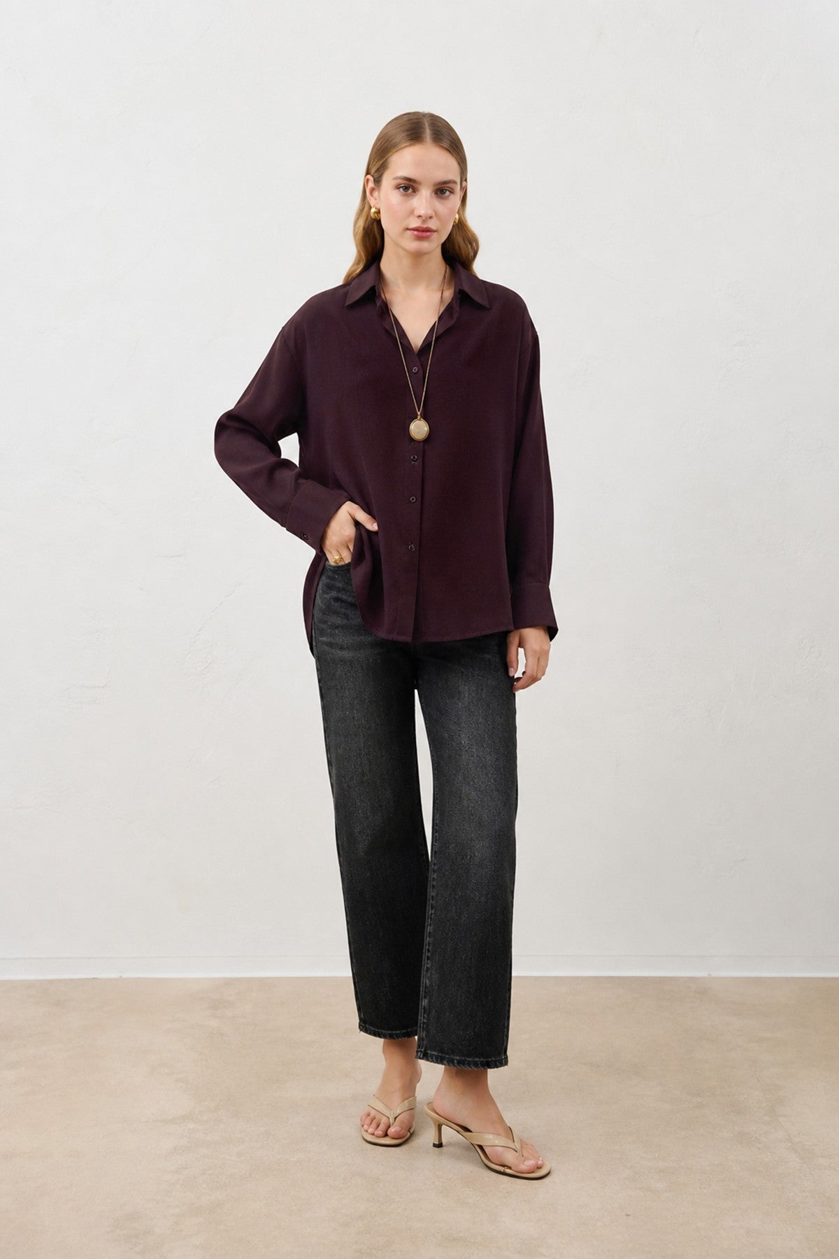 Antioch Draped Oversized Women's Shirt