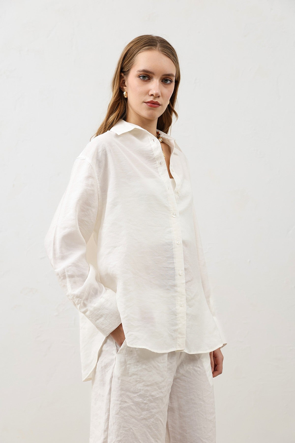 Antioch Draped Oversized Women's Shirt