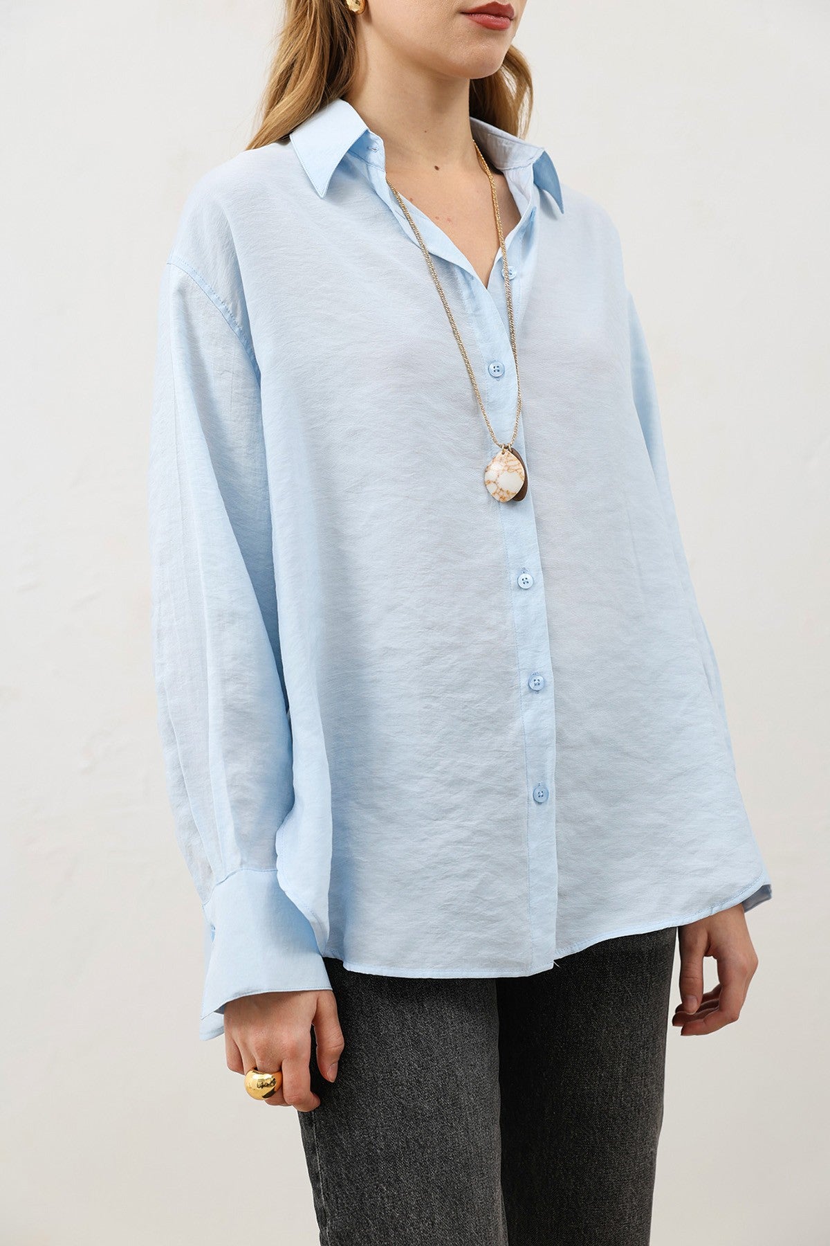 Antioch Draped Oversized Women's Shirt