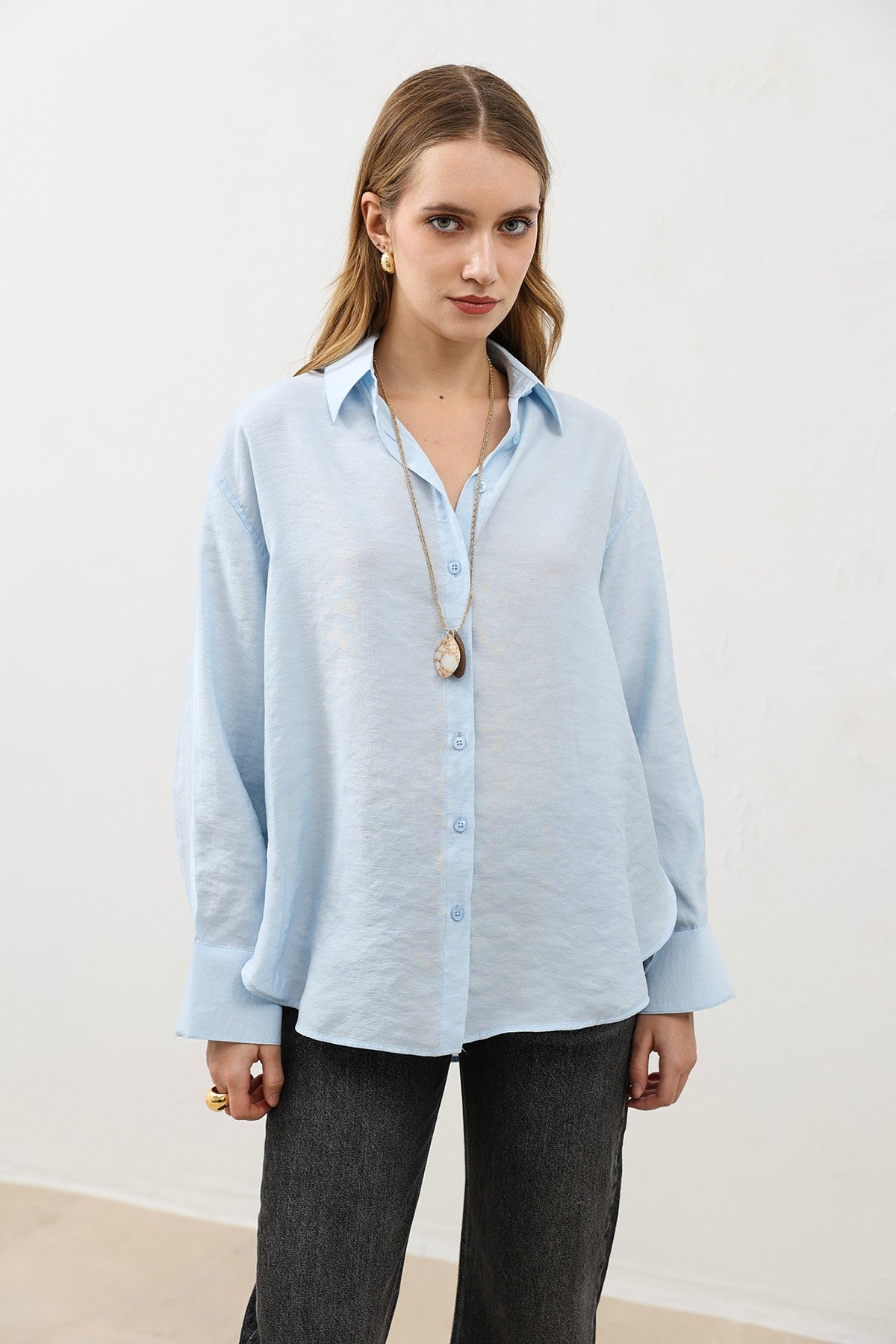Antioch Draped Oversized Women's Shirt