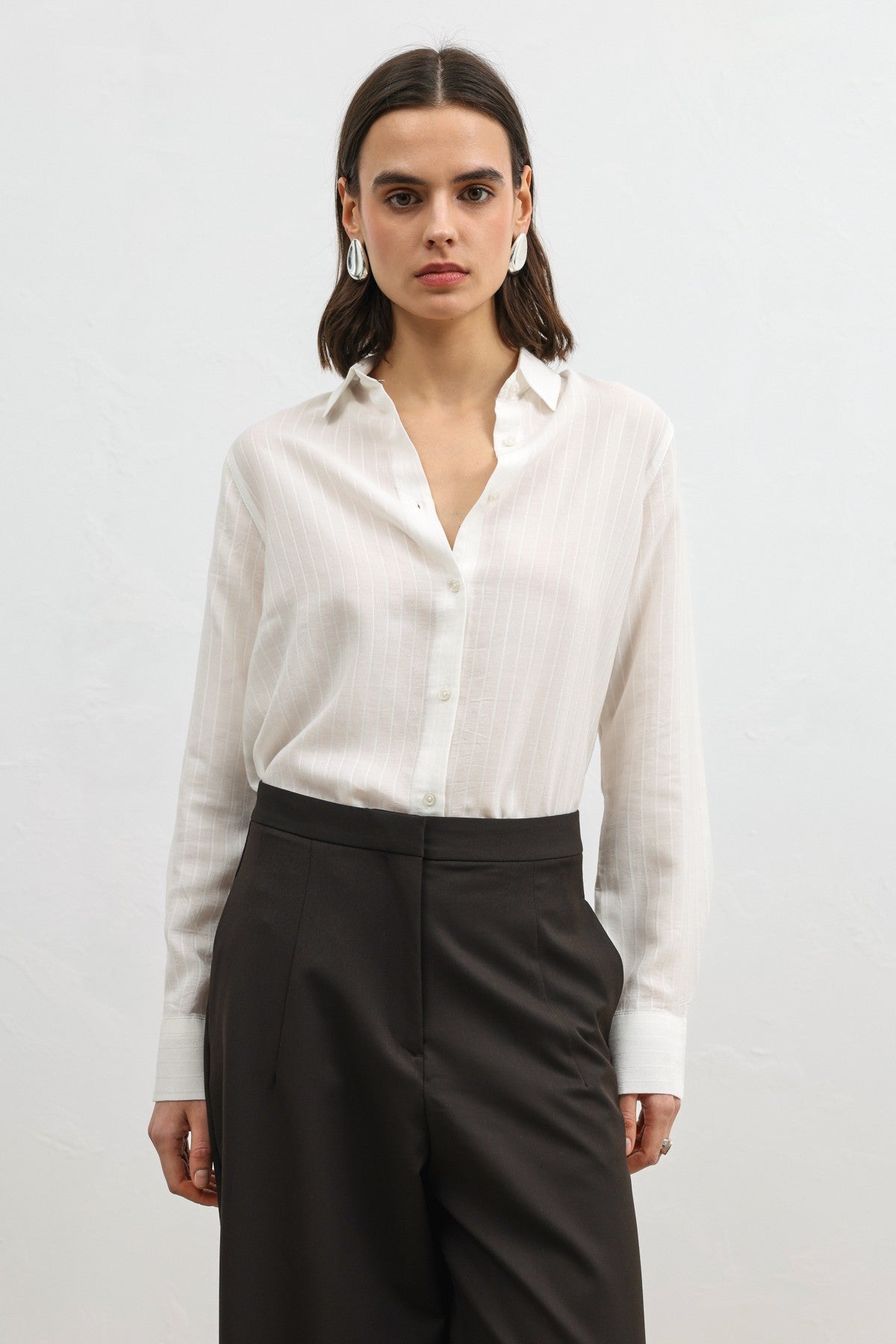 Antioch 100% Lyocell Striped Women's Shirt