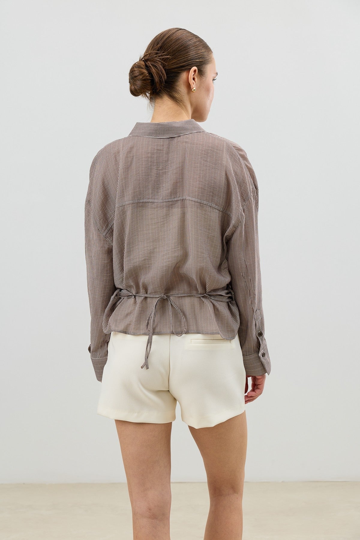 Antioch Women's Striped Cross-Over Shirt