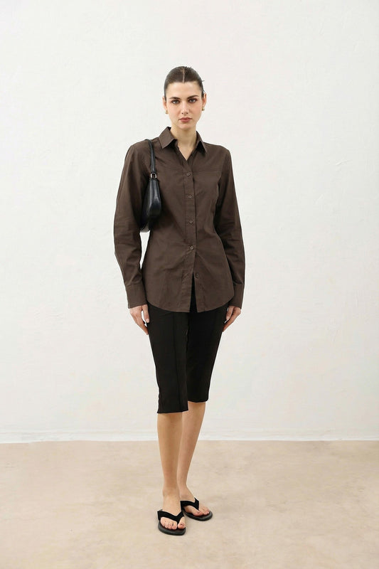 Antioch V-Neck Poplin Women's Shirt