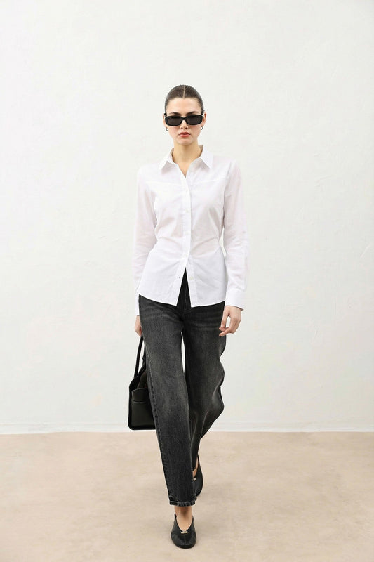 Antioch V-Neck Poplin Women's Shirt