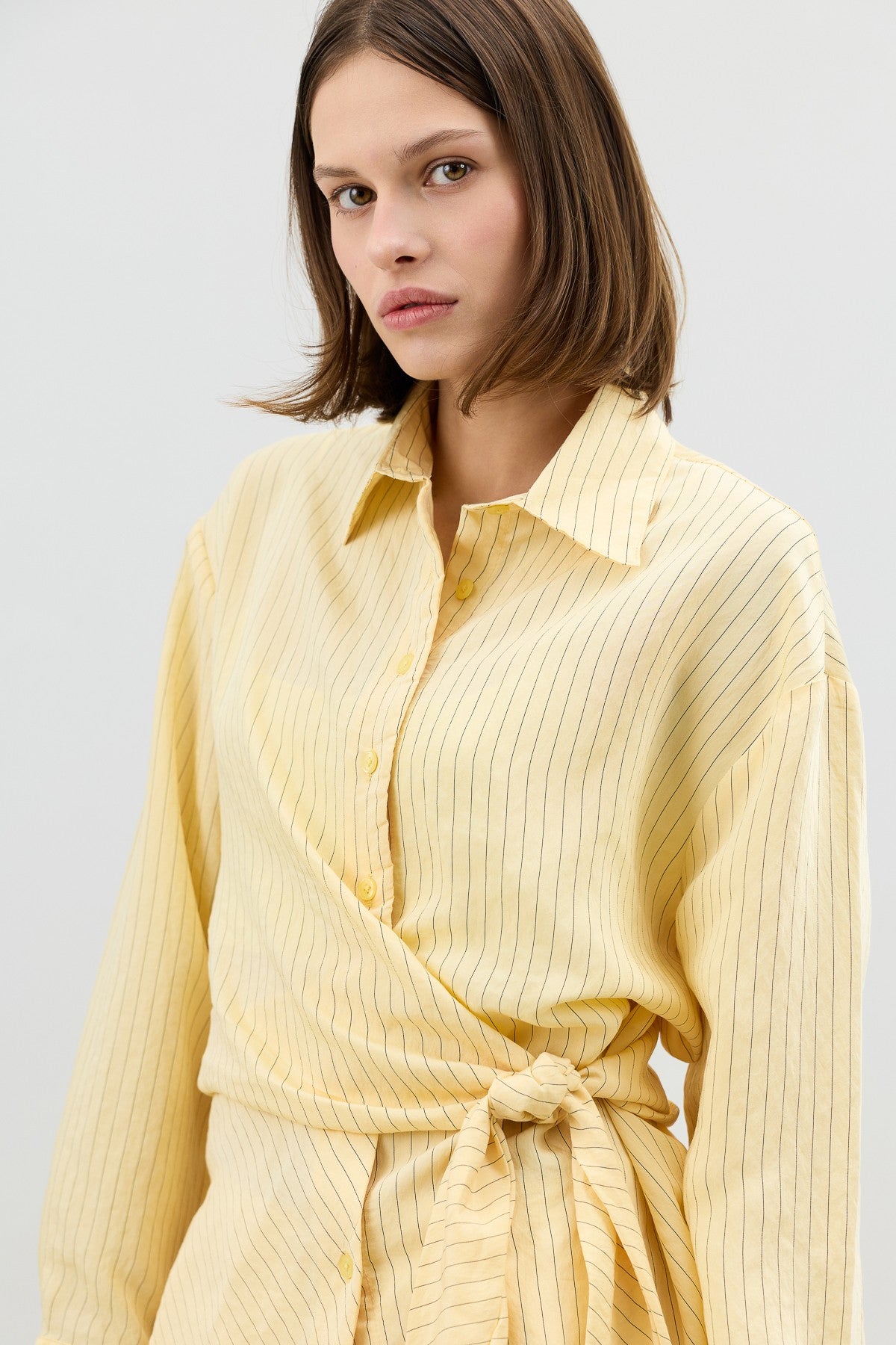 Antioch Women's Blouse with Modal Blend and Button-Down Collar