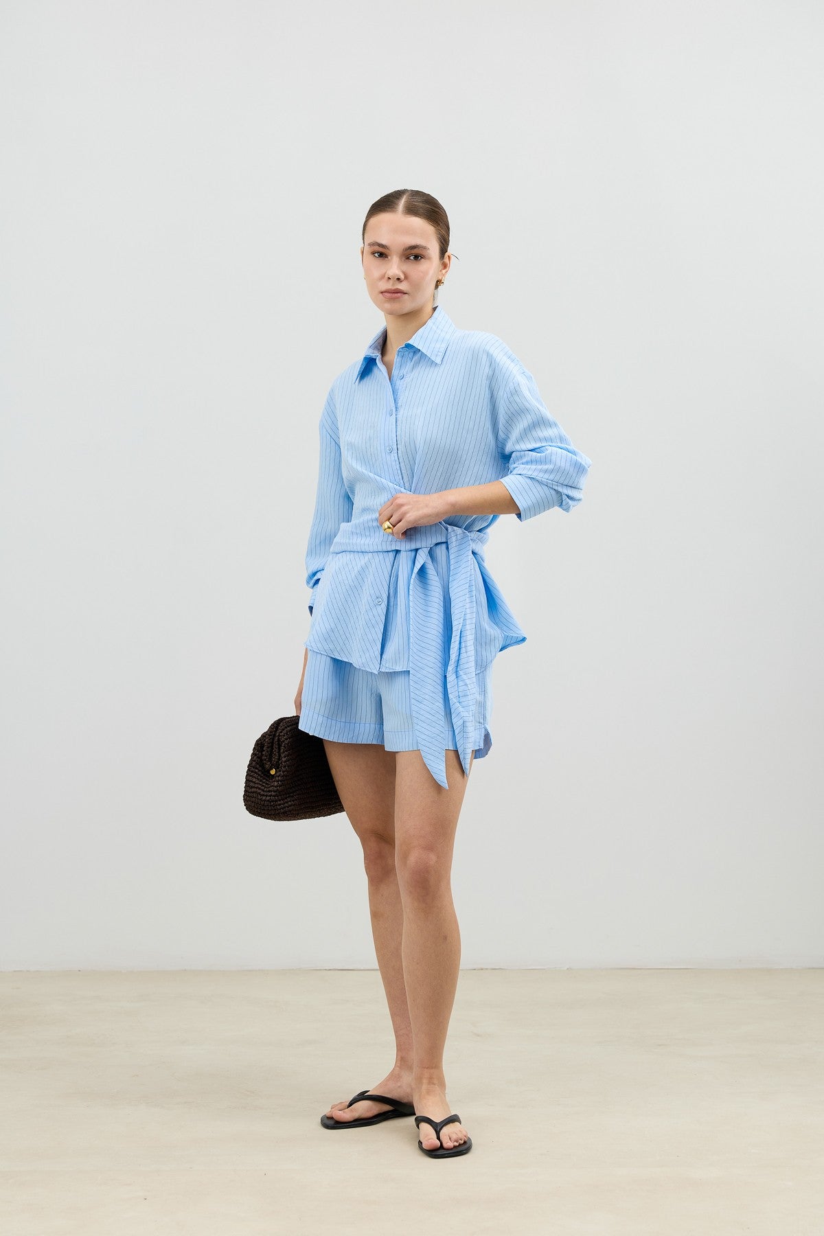 Antioch Women's Blouse with Modal Blend and Button-Down Collar