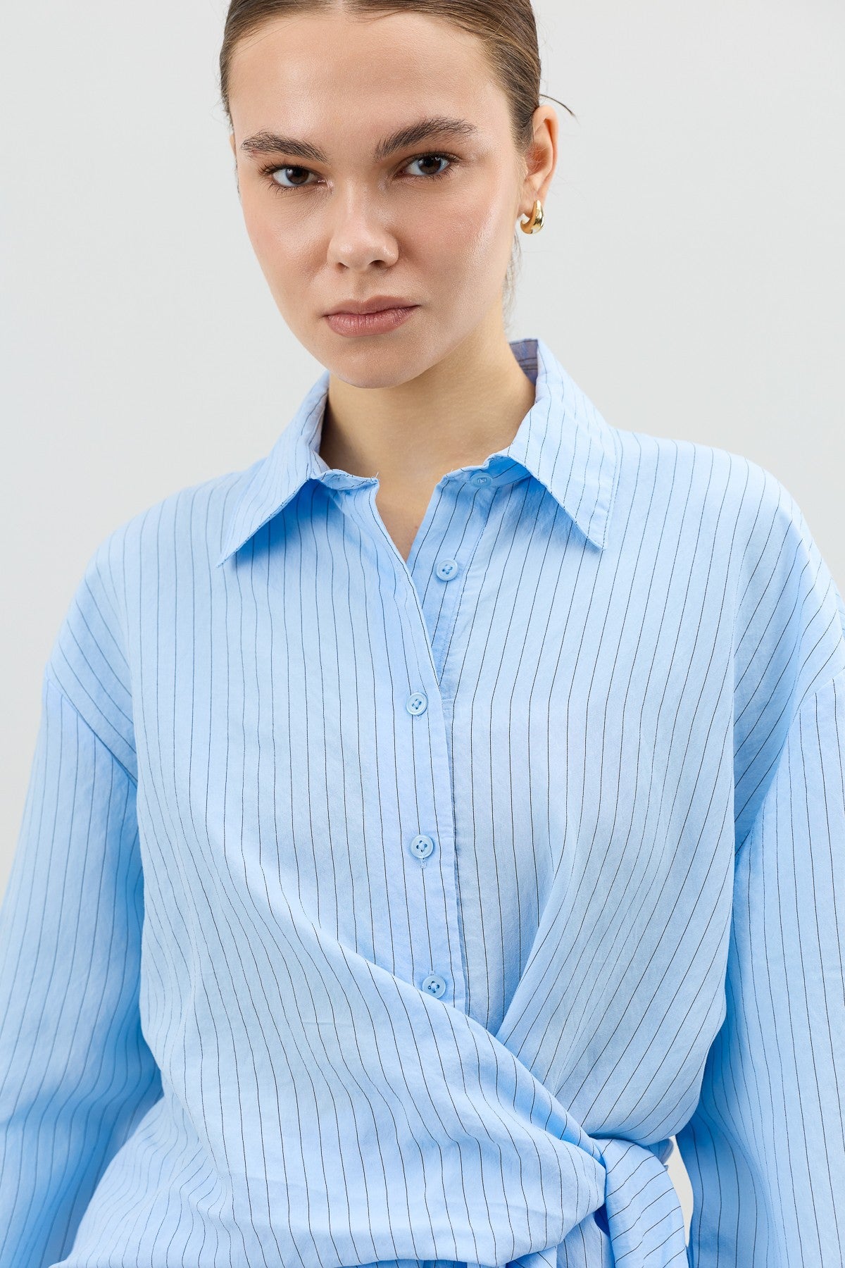 Antioch Women's Blouse with Modal Blend and Button-Down Collar