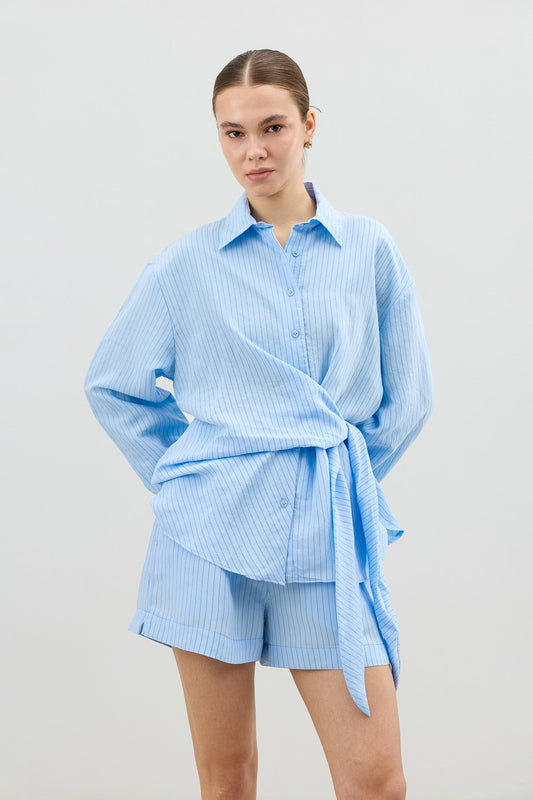 Antioch Women's Blouse with Modal Blend and Button-Down Collar