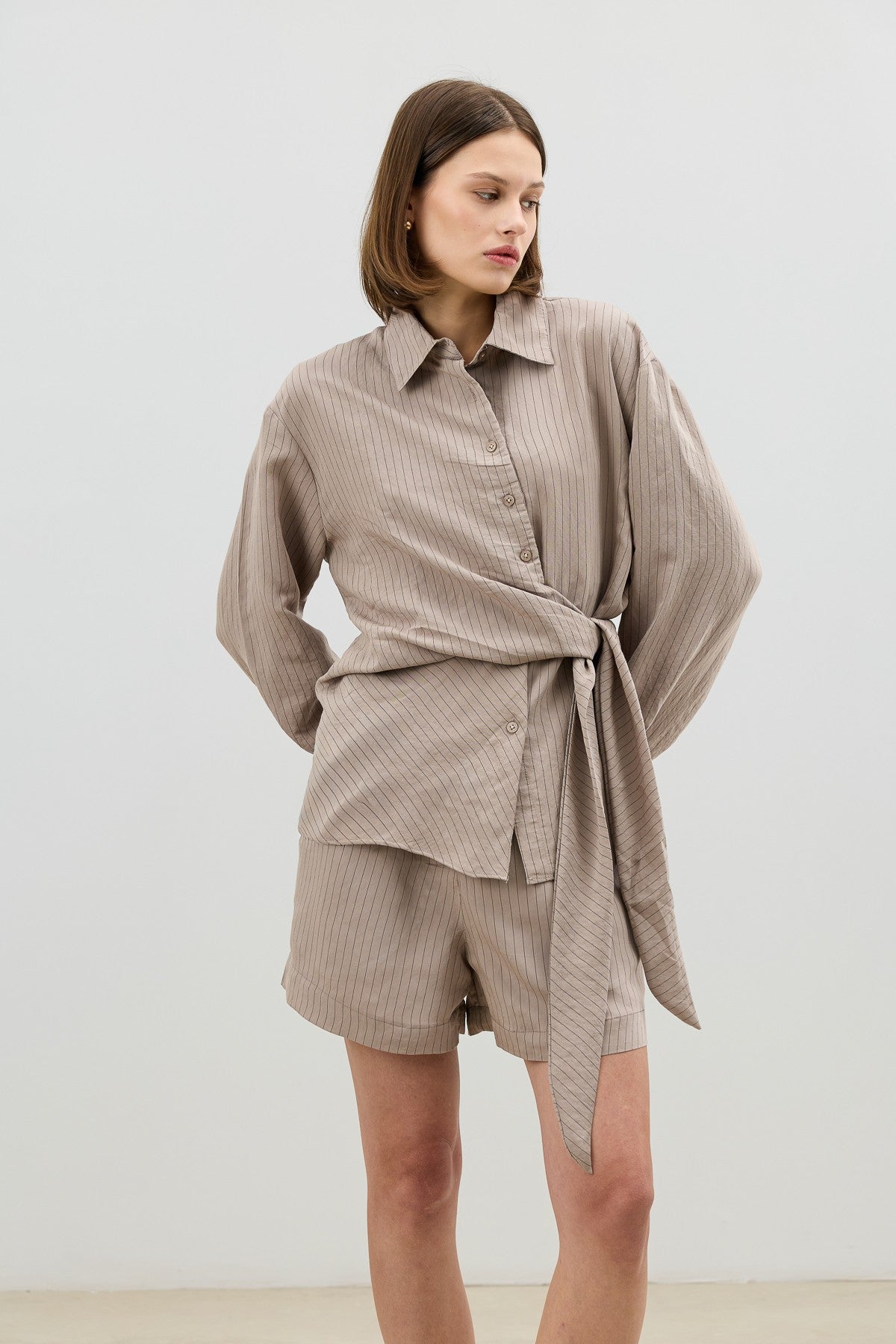 Antioch Women's Blouse with Modal Blend and Button-Down Collar