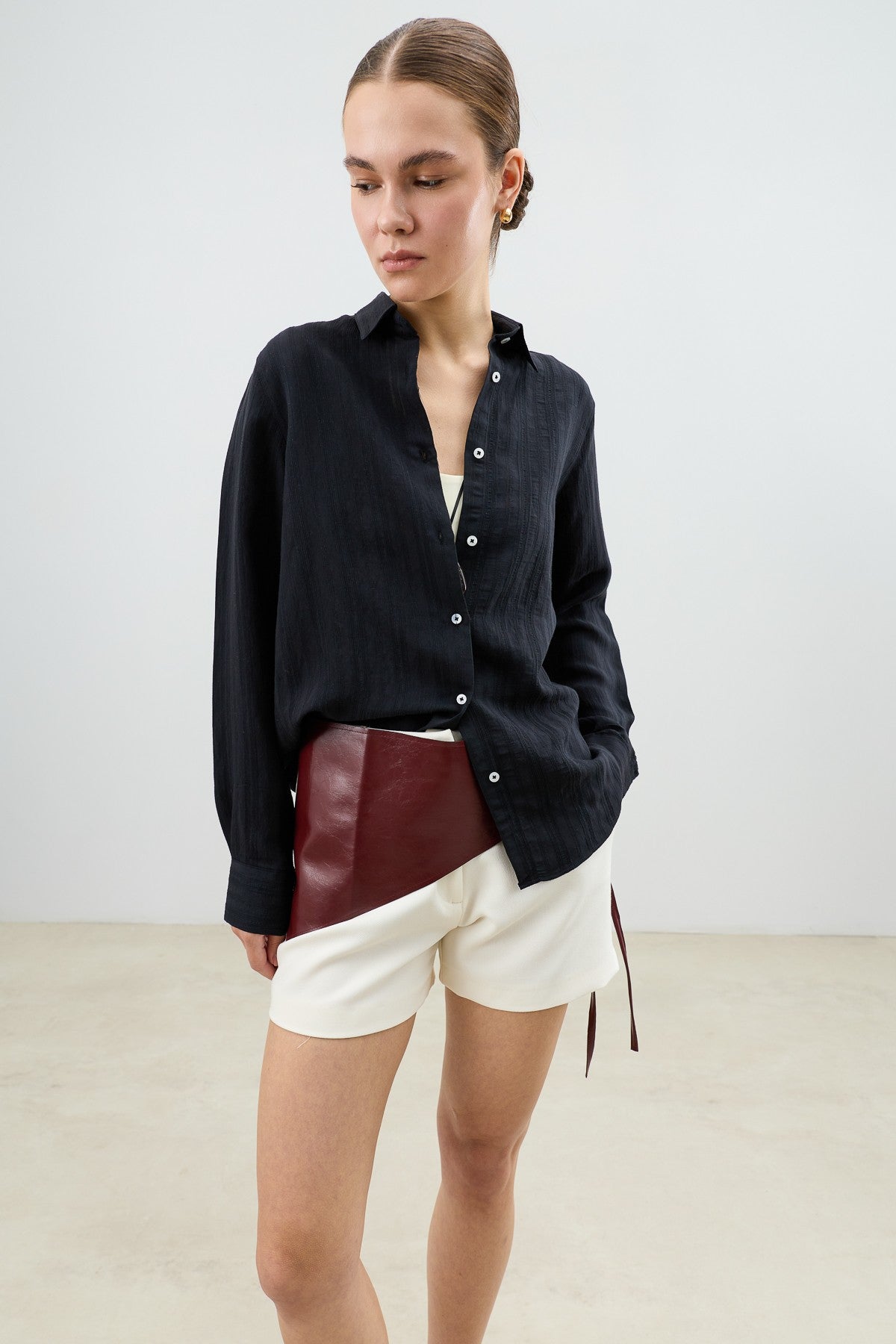 Antioch Women's Textured Shirt with Modal Blend