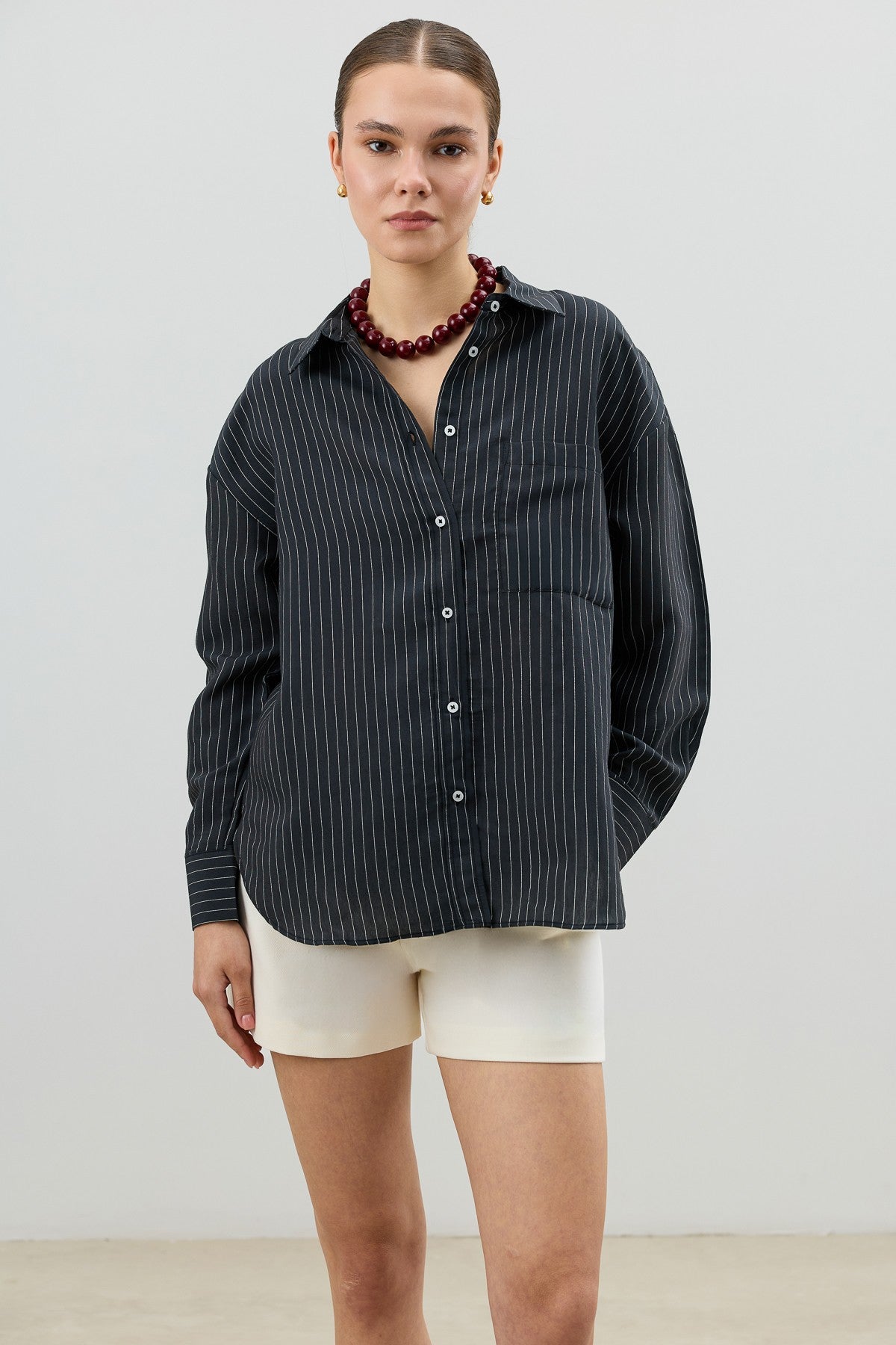 Antioch Women's Striped Shirt with Modal Blend