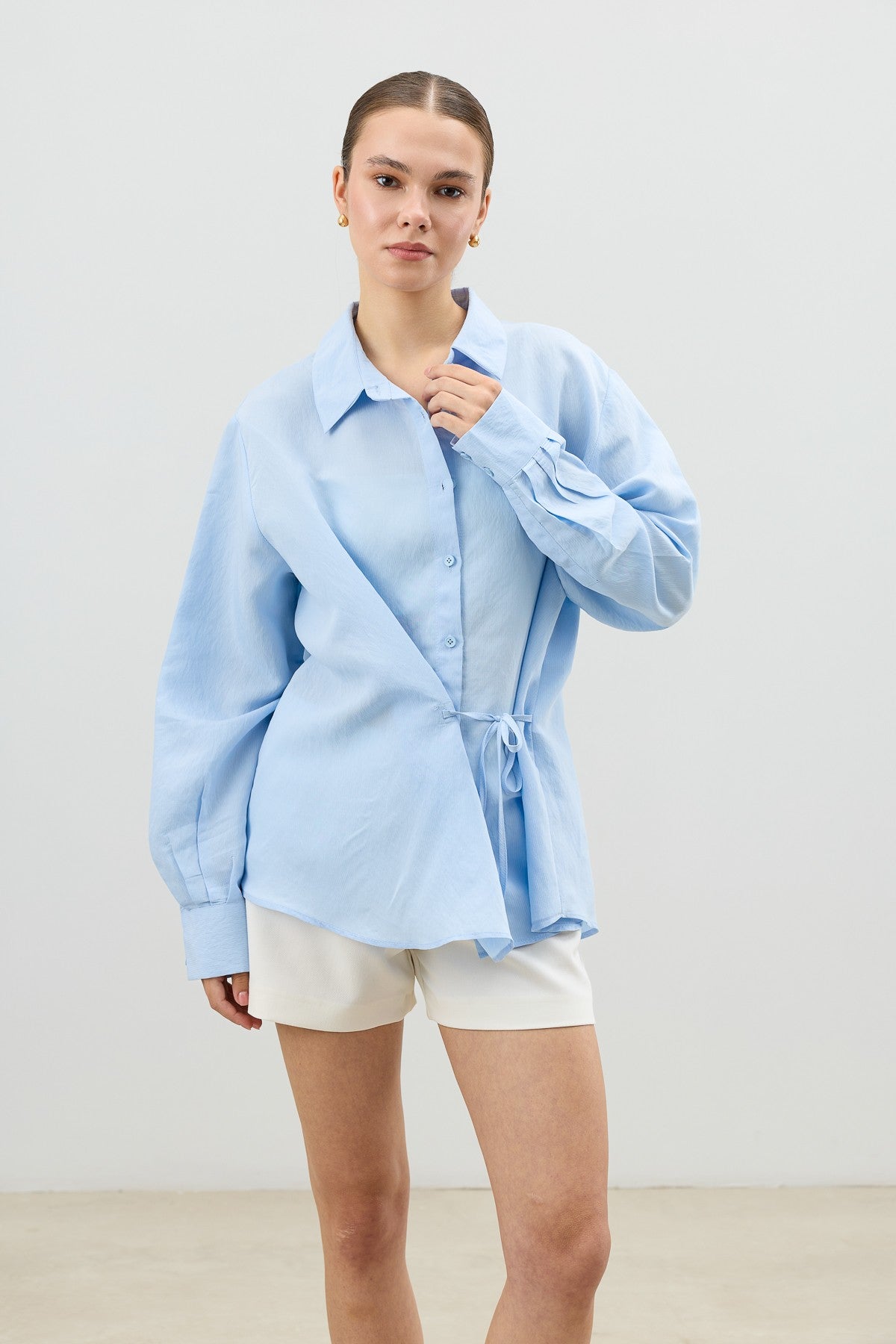 Antioch Tied-Waist Striped Women's Shirt