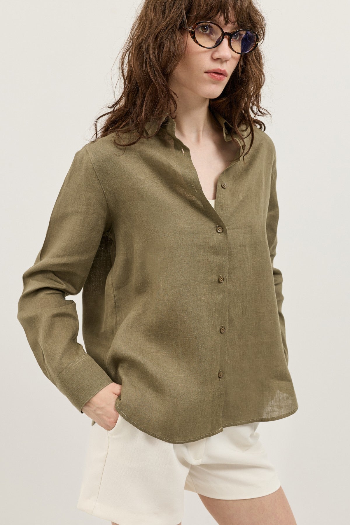 100% Linen Women's Shirt